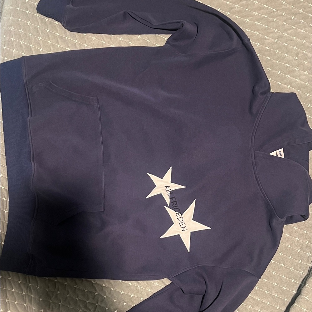 Aelfric Eden Navy Blue Sweatshirt with White Stars